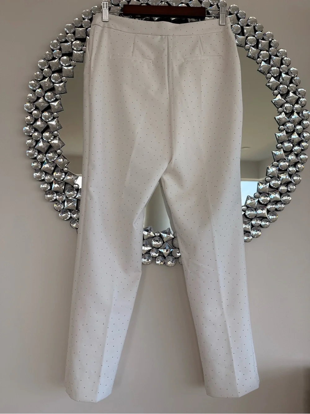 Rachel Zoe White  Pants with Stud Detail